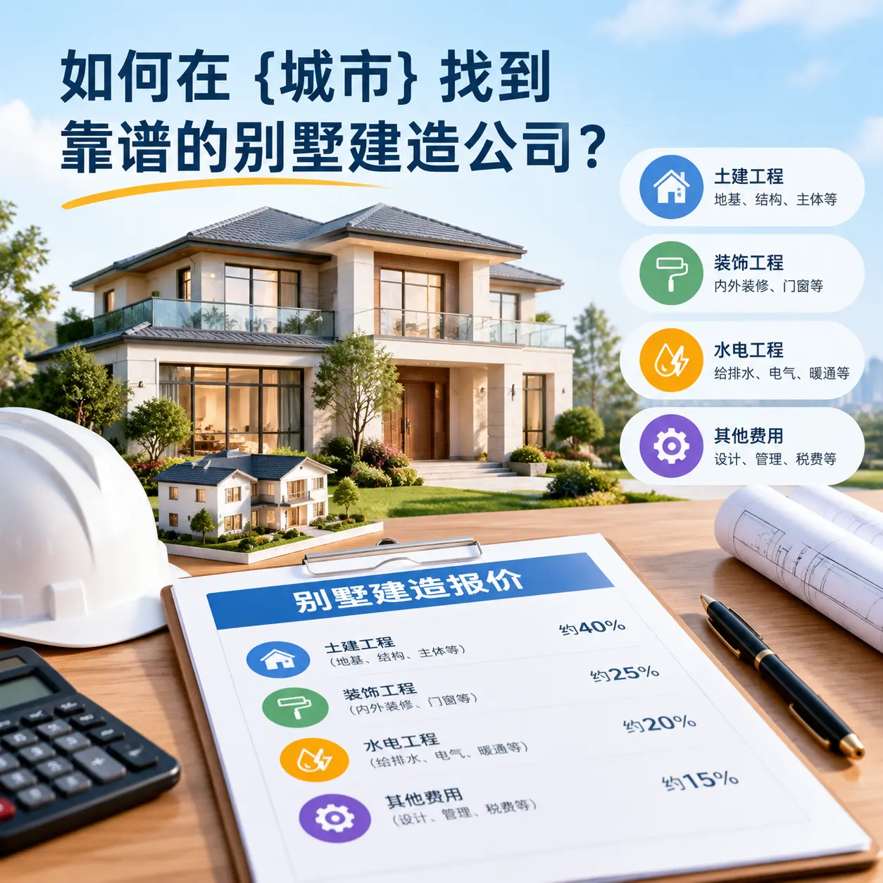 如何在 普定 找到靠谱的别墅建造公司？