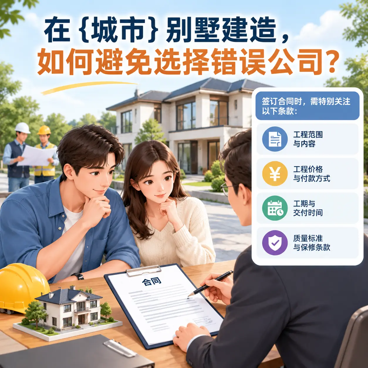 在 普定 别墅建造，如何避免选择错误公司？