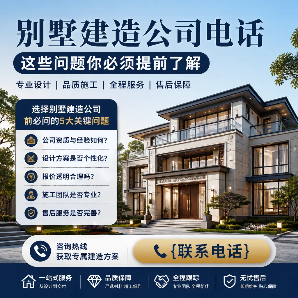 普定别墅建造公司电话，这些问题你必须提前了解