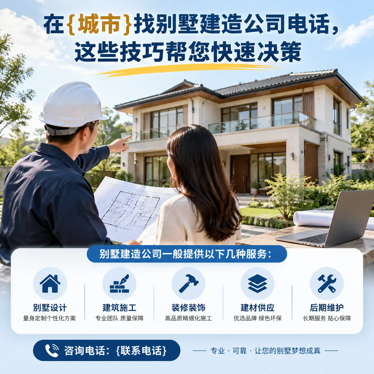 在普定找别墅建造公司电话，这些技巧帮您快速决策