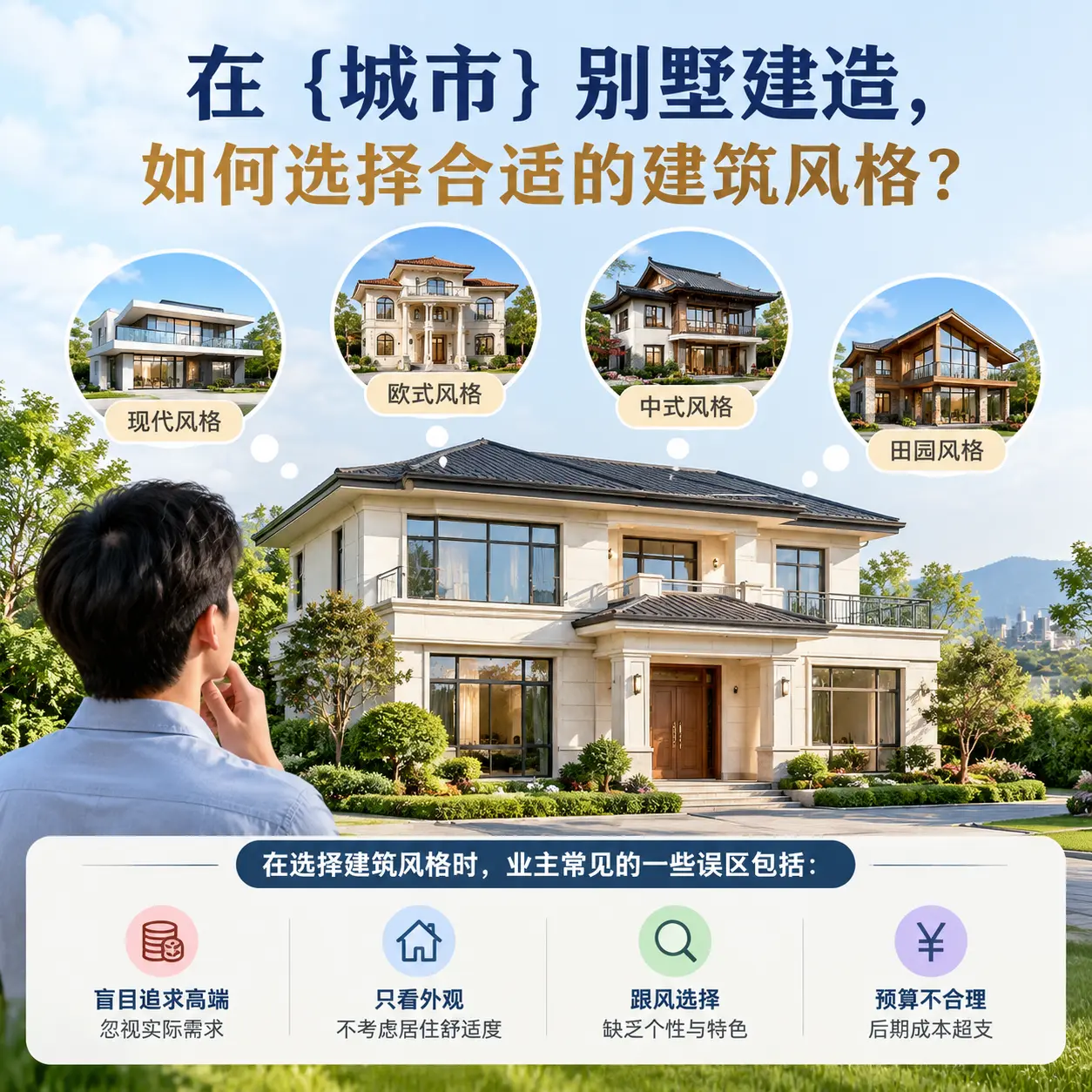 在 普定 别墅建造,如何选择合适的建筑风格?