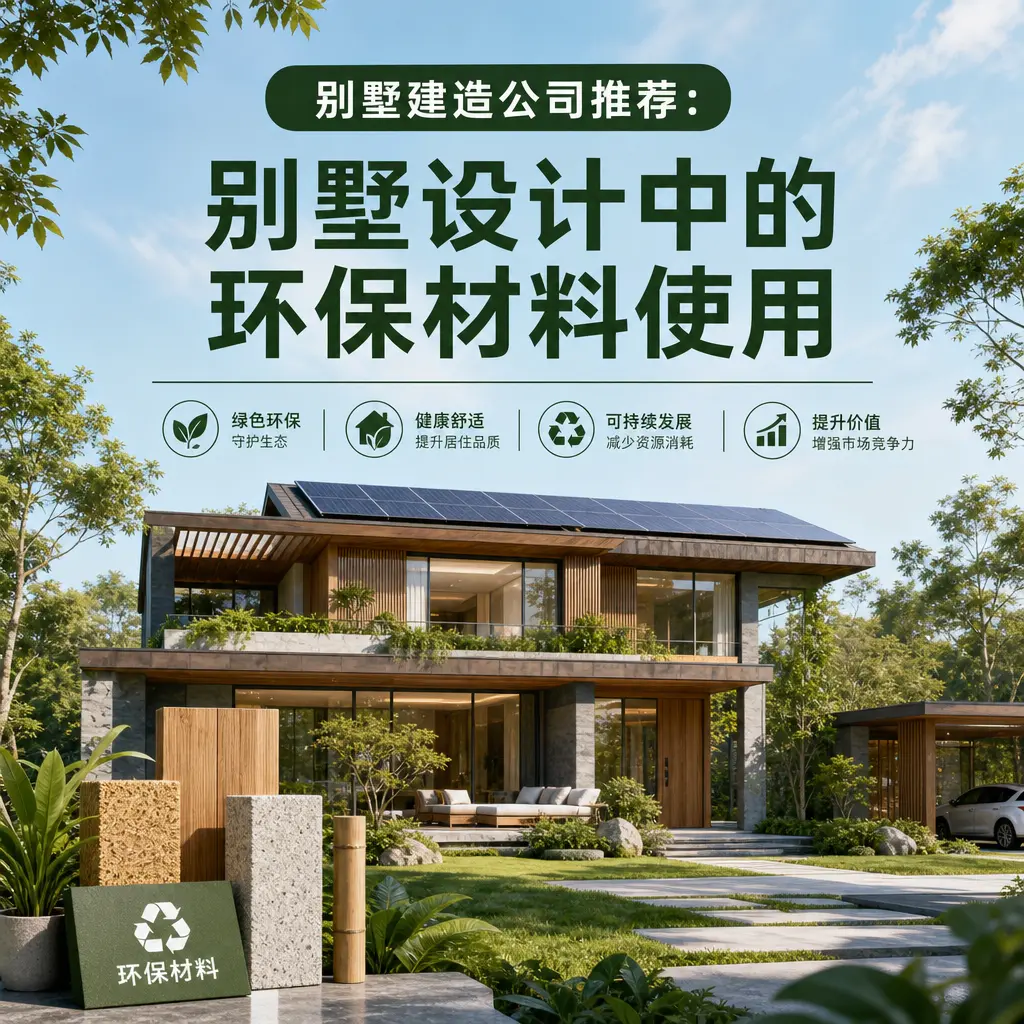 别墅建造公司推荐: 普定 别墅设计中的环保材料使用