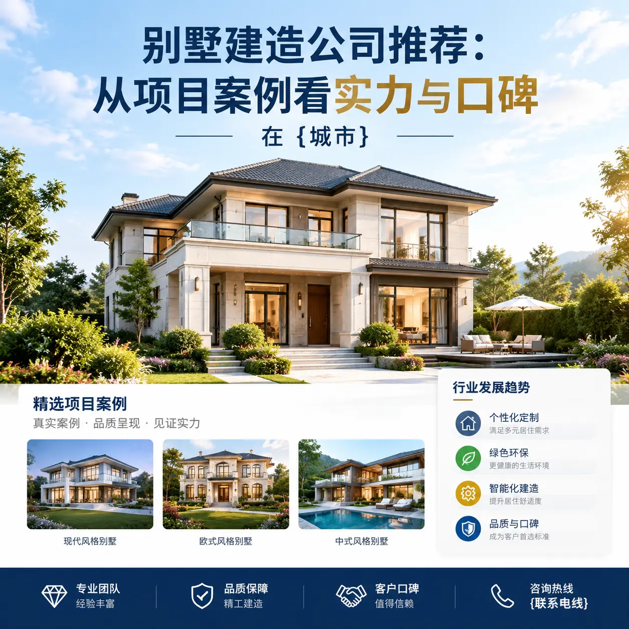 别墅建造公司推荐:从项目案例看实力与口碑在 普定